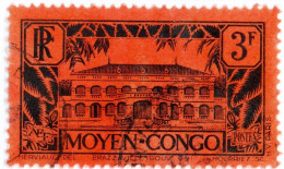 MEDIO CONGO, MIDDLE CONGO, PAESAGGI, LANDSCAPE, 1933, USATI Mi:FR-MC 87, Scott:FR-MC 85, Yt:FR-CG 131 - Usati