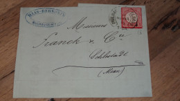 Front Cover, Mulhausen 1874 ......... ..... 240424 ....... CL-10-6 - Cartas & Documentos