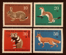 ALEMANIA FEDERAL 1967 YT 387 A 390 ** - Unused Stamps