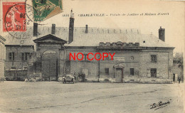 08 CHARLEVILLE. Voiture Ancienne Devant Palais De Justice Et Maison D'arrêt 1928 - Charleville