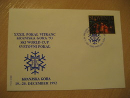 KRANJSKA GORA 1992 Ski World Cup 1993 Skiing FDC Cancel Cover SLOVENIA - Skiing