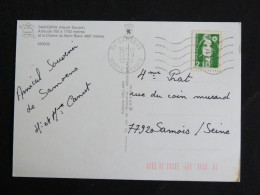 SAMOËNS - HAUTE SAVOIE - FLAMME MUETTE SUR MARIANNE BRIAT - HAUTE VALLEE DU GIFFRE PARAPENTE EQUITATION MULTIVUES - Mechanical Postmarks (Advertisement)