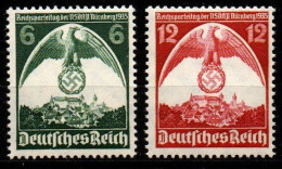 Deutsches Reich 1935 - Mi.Nr. 586 - 587 -  Postfrisch MNH - Nuevos