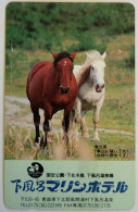 Japan 50 Unit - Kantateuma , A Unique Horse ( Adv. Of Furo Marine Hotel ) - Japan