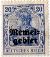 TERRITORIO DI MEMEL, 1920, NUOVI (MLH*) Mi:KL 4, Scott:KL 5, Yt:FR-KL 5 - Unused Stamps