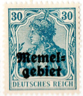 TERRITORIO DI MEMEL, 1920, NUOVI (MLH*) Mi:KL 15, Scott:KL 7, Yt:FR-KL 7 - Unused Stamps