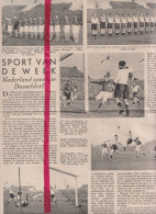 Voetbal Match Interland Duitsland X Nederland Te Dusseldorf - Orig. Knipsel Coupure Tijdschrift Magazine - 1937 - Ohne Zuordnung