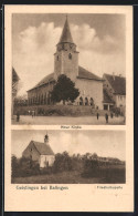 AK Geislingen Bei Balingen, Friedhofkapelle Und Neue Kirche  - Geislingen