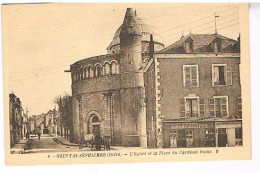 36    NEUVY SAINT  L  EGLISE ET LA PLACE DU CARDINAL EUDES - Chateauroux