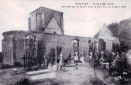28 -  CORANCEZ - Le Cimetiere Et L'église Devastée Par La Foufre Dans La Nuit De 4 Au 5 Aout 1938 - Sonstige & Ohne Zuordnung
