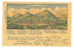 GER 58 - 17207 GOSLAR, Litho, Germany - Old Postcard - Used - 1899 - Goslar