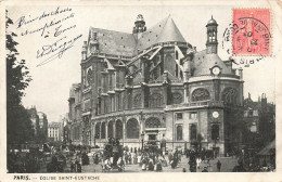 FRANCE - Paris - Vue Générale De L'église Saint Eustache - Animé  - Carte Postale Ancienne - Chiese