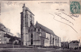 27 - Eure -  IVRY La BATAILLE - L'église - Ivry-la-Bataille