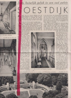 Paleis Te Soestdijk - Orig. Knipsel Coupure Tijdschrift Magazine - 1937 - Non Classés