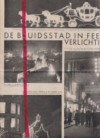 Den Haag In Feestverlichting - Orig. Knipsel Coupure Tijdschrift Magazine - 1937 - Ohne Zuordnung
