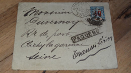 Entier Postal INDOCHINE, Griffe PAQUEBOT, Par Transsiberien, Haiphong 1914 ......... ..... 240424 ....... CL-12-2 - Brieven En Documenten