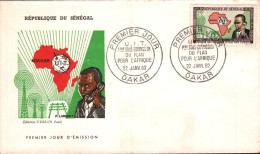 SENEGAL FDC 1962 SOUS COMMISSION U I T - Sénégal (1960-...)