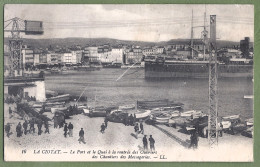 CPA Vue Peu Courante - BOUCHES DU RHONE - LA CIOTAT - PORT & QUAI  - RENTRÉE DES OUVRIERS DES CHANTIERS DES MESSAGERIES - La Ciotat