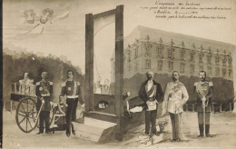 Surréalisme * Carte Photo Photo Montage * Guillotine Empereur Barbares Ww1 Guerre Russia * Photographie Photographe - Photographie