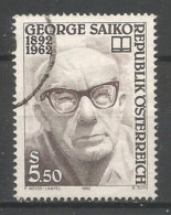 Austria - Oostenrijk 1992 G. Saiko Centenary Y.T. 1880 (0) - Used Stamps