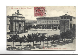 CPA FIRENZE, PIAZZA CAVOUR En 1910!  (voir Timbre) - Firenze (Florence)