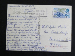 PARIS GARE DU NORD - FLAMME BOIRE OU CONDUIRE SUR YT 2046 EUROPA AVIATION POSTALE - CENTRE GEORGES POMPIDOU BEAUBOURG - Mechanical Postmarks (Advertisement)