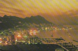 HONG KONG, VUE GENERALE DE NUIT  COULEUR REF 15918 - Chine