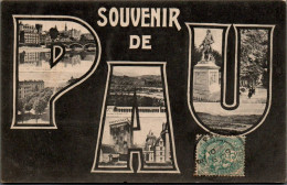 N°1367 W -cpa Souvenir De Pau - Saluti Da.../ Gruss Aus...