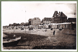 CPA  Type Carte Photo - CALVADOS - LION SUR MER - LES CABINES SUR LA PLAGE - Petite Animation - Other & Unclassified