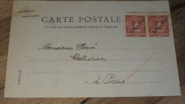 Carte Postale Fictif, Specimen, Ecole Commerce, Paire De 20c - 1934 ......... ..... 240424 ....... CL-12-10 - Phantom