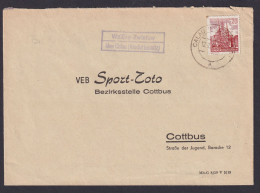 Weißag Zwietow über Calau Niederlausitz Brandenburg DDR Brief Landpoststempel - Lettres & Documents