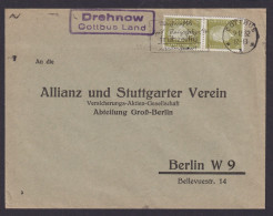 Drehnow über Cottbus Land Brandenburg Deutsches Reich Brief Landposstempel - Briefe U. Dokumente