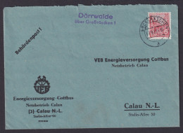 Dörrwalde über Großräschen Brandenburg DDR Brief Landpoststempel N.Calau - Brieven En Documenten