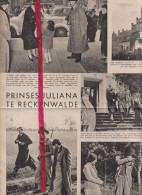 Prinses Juliana Te Reckenwalde - Orig. Knipsel Coupure Tijdschrift Magazine - 1936 - Sin Clasificación