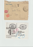 Ten Taxe Percue Covers From Whole World. Postal Weight 0,06 Kg. Please Read Sales Conditions Under Image Of  - Correo Postal