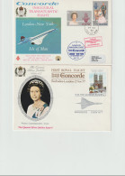 10 Concorde Covers, First Flights And Other Cover With Concorde Theme. Postal Weight Approx 120 Gramms. Please - Concorde