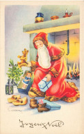 Santa Claus * CPA Illustrateur GOUGEON Gougeon * Père Noël St Nicolas * Enfants Jeux Jouets NOEL Ours Peluche Teddy Bear - Santa Claus