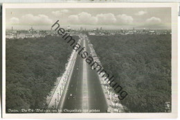 Berlin - Die Ost- Westachse Von Der Siegessäule Aus Gesehen - Foto-Ansichtskarte - Verlag Klinke & Co. Berlin - Tiergarten