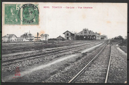 N° 27 INDOCHINE De Bac-ninh Pour Hennebont 10/09/1907 Cpa TONKIN GIA LAM  GARE DU TRAIN . - Briefe U. Dokumente