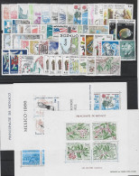 MONACO ANNEE COMPLETE 1986 MNH Neufs** - BF - TAXES - PREO - Années Complètes