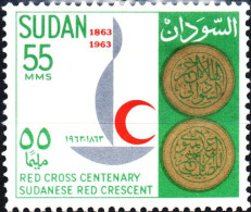 SUDAN, CROCE ROSSA, RED CROSS, 1963, NUOVI (MLH*) Mi:SD 196, Scott:SD 163, Yt:SD 161 - Sudan (1954-...)