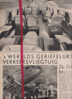 Artikel - Vliegtuig DC 3 - Orig. Knipsel Coupure Tijdschrift Magazine - 1937 - Non Classés