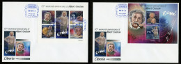 Liberia 2020, Einstein, 4val In BF +BF In 2FDC - Física