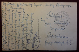 AMBERG Oberpf Lazarett Feldpost Stempel , Schloss,  1942 > Rosenheim - Feldpost 2e Wereldoorlog