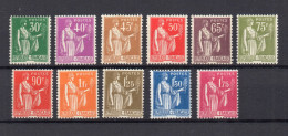 !!! TYPES PAIX, SERIE N°280/289 NEUVE ** - 1932-39 Frieden