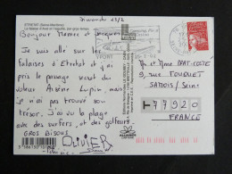 YPORT - SEINE MARITIME - FLAMME SUR MARIANNE LUQUET - ETRETAT FALAISE AVAL ET AIGUILLE - Mechanical Postmarks (Advertisement)