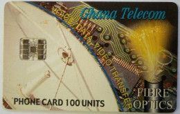 Ghana 100 Units Chip Card - Fiber Optics ( 04/00 ) - Ghana