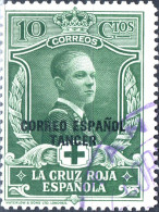 MAROCCO SPAGNOLO, SPANISH MOROCCO, TANGERI, TANGIER, CROCE ROSSA, RED CROSS, 1926, USATI Scott:ES-MA LB4, Yt:ES-MA 108 - Marruecos Español