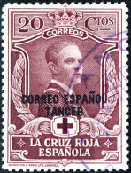 MAROCCO SPAGNOLO, SPANISH MOROCCO, TANGERI, TANGIER, CROCE ROSSA, RED CROSS, 1926, USATI Scott:ES-MA LB6, Yt:ES-MA 110 - Marruecos Español