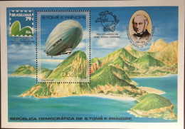 São Tomé E Principe 1979 Brasiliana Zeppelin Minisheet MNH - Sao Tome And Principe